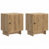 Szafka Nocna 2 pcs Dąb artisan 43 x 34,5 x 50 cm