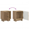 Szafka Nocna 2 pcs Dąb artisan 43 x 34,5 x 50 cm