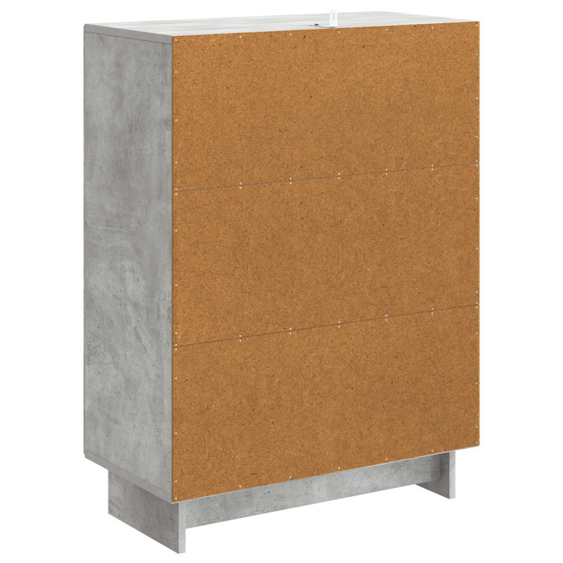 Bufet Betonowy szary 66 x 34,5 x 90 cm Drewno inżynieryjne