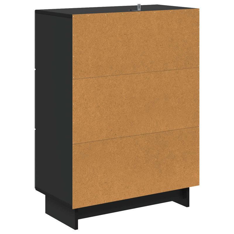Szafka z Szufladami Czarny 66 x 34,5 x 90 cm
