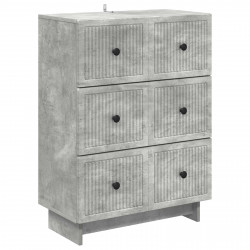 Szafka z Szufladami Betonowy szary 66 x 34,5 x 90 cm