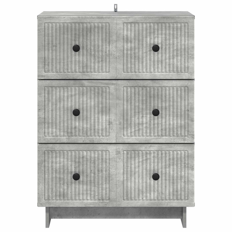 Szafka z Szufladami Betonowy szary 66 x 34,5 x 90 cm
