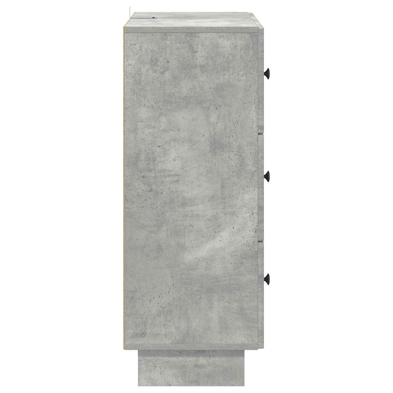 Szafka z Szufladami Betonowy szary 66 x 34,5 x 90 cm