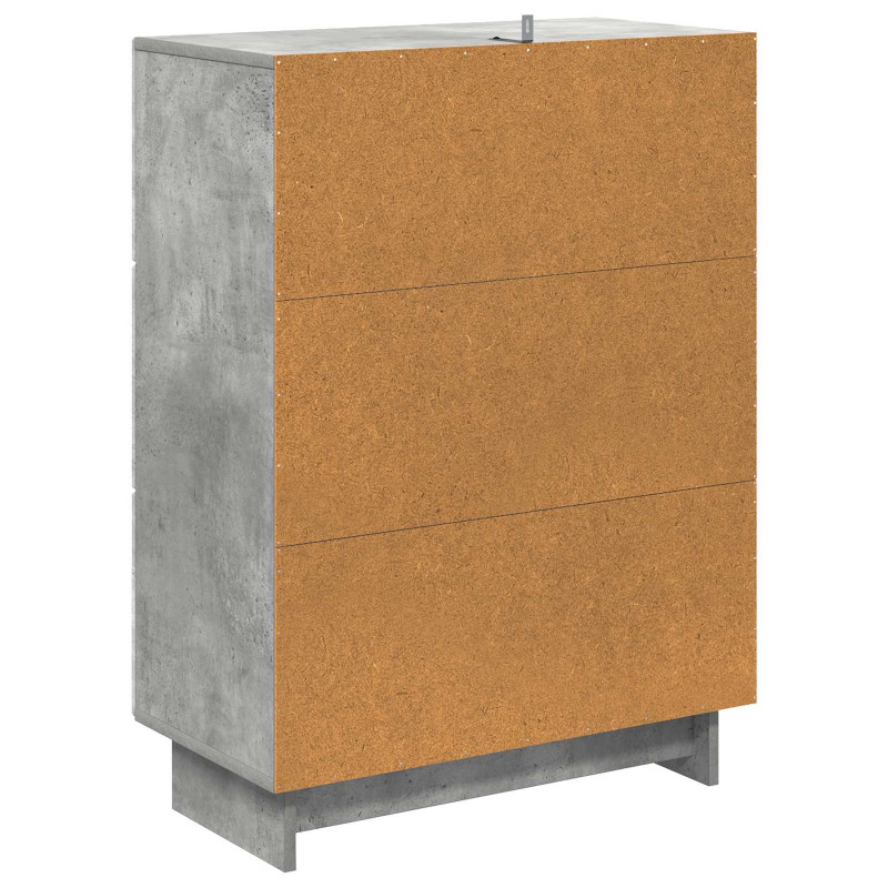 Szafka z Szufladami Betonowy szary 66 x 34,5 x 90 cm