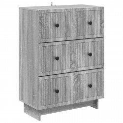 Szafka z Szufladami Szary Sonoma 66 x 34,5 x 90 cm