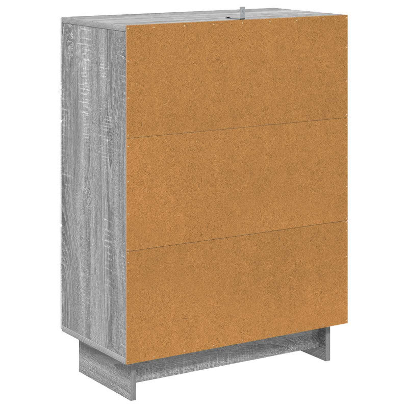 Szafka z Szufladami Szary Sonoma 66 x 34,5 x 90 cm
