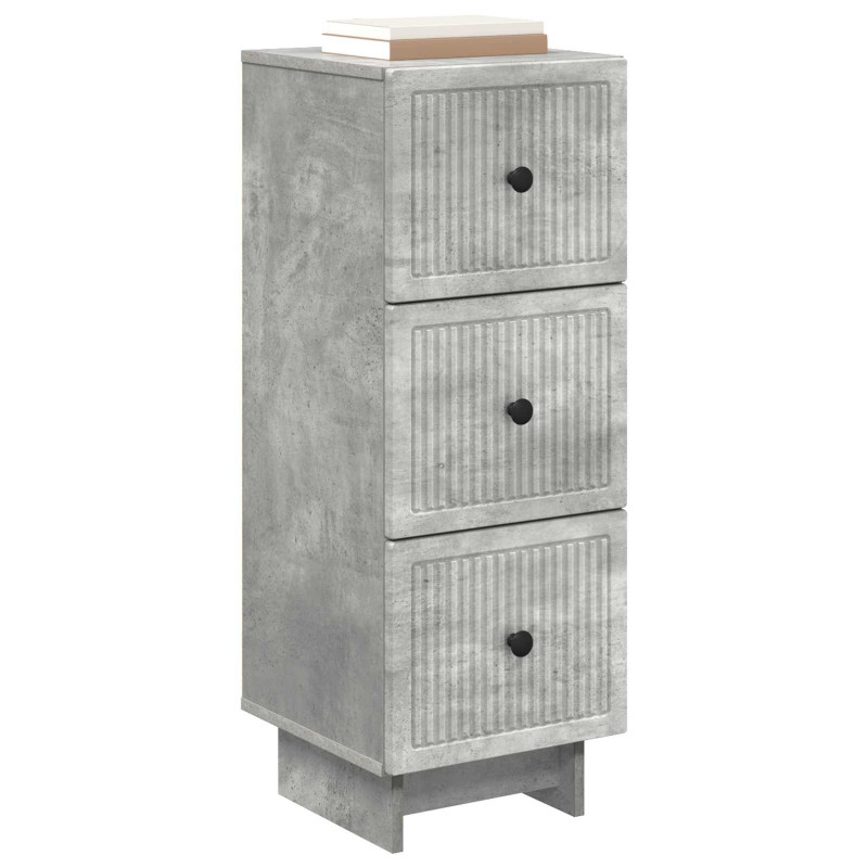 Szafka z Szufladami Betonowy szary 33 x 34,5 x 90 cm