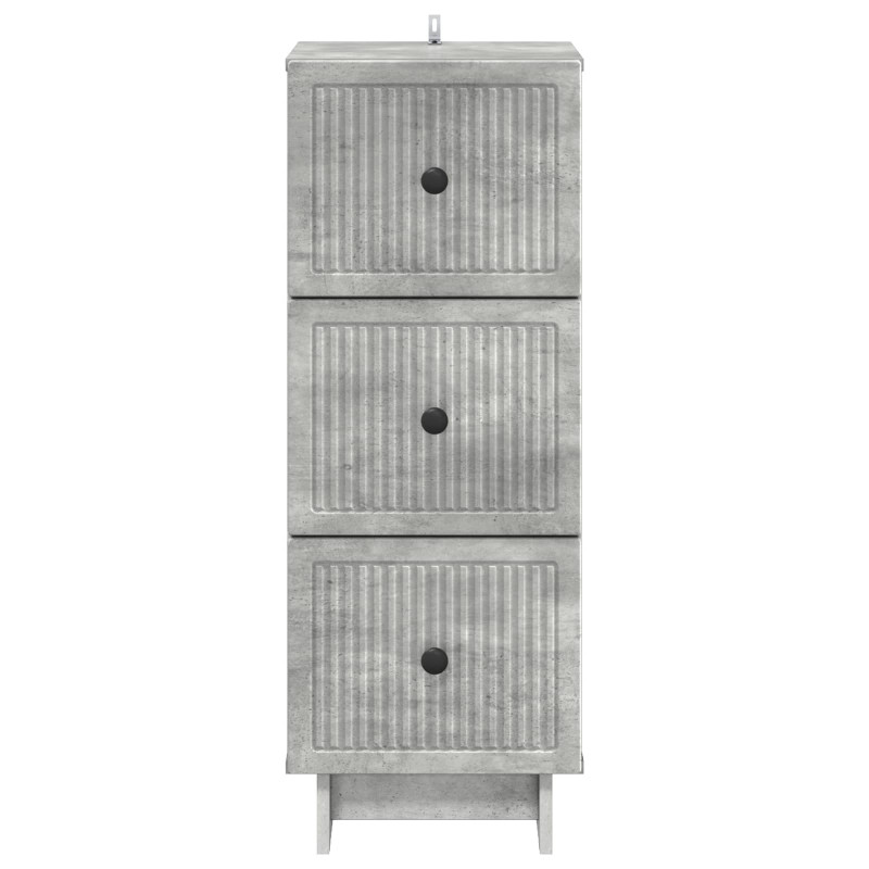 Szafka z Szufladami Betonowy szary 33 x 34,5 x 90 cm