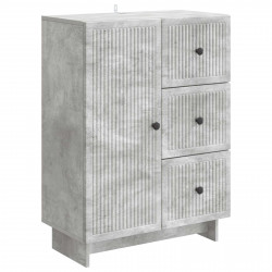 Bufet Betonowy szary 66 x 34,5 x 90 cm Drewno inżynieryjne