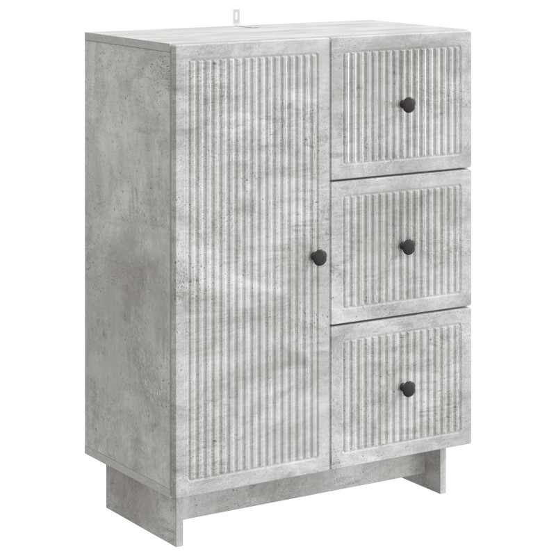 Bufet Betonowy szary 66 x 34,5 x 90 cm Drewno inżynieryjne