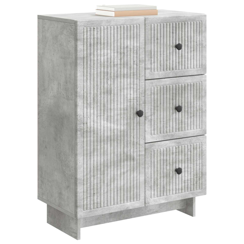 Bufet Betonowy szary 66 x 34,5 x 90 cm Drewno inżynieryjne