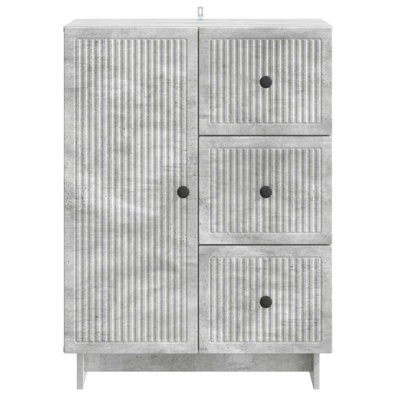 Bufet Betonowy szary 66 x 34,5 x 90 cm Drewno inżynieryjne
