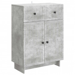 Bufet Betonowy szary 66 x 34,5 x 90 cm Drewno inżynieryjne