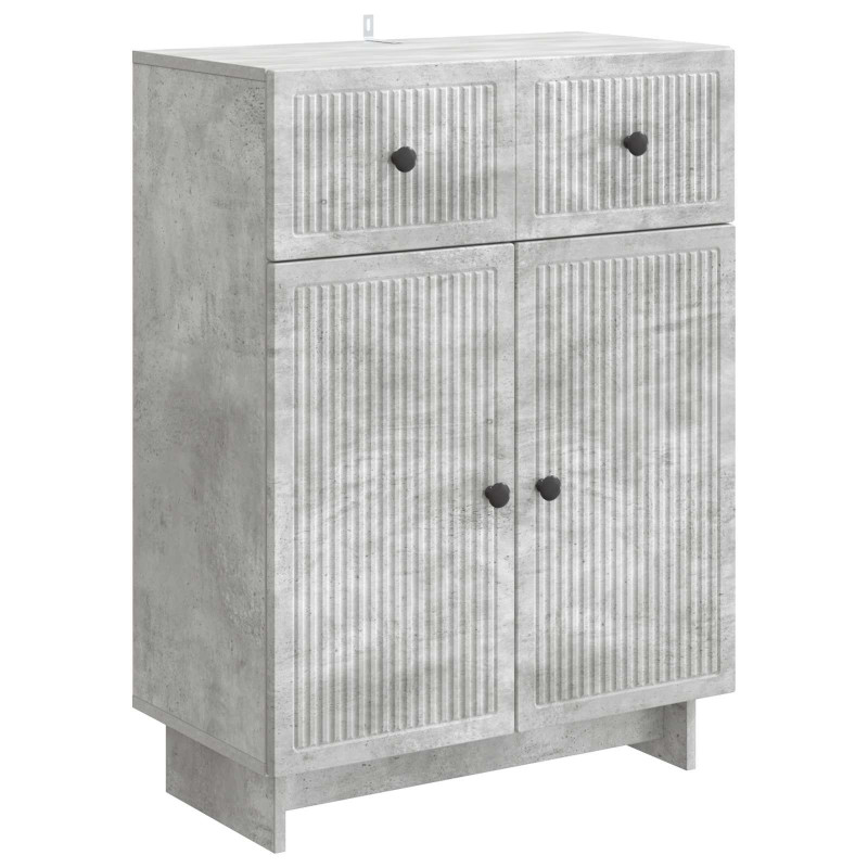 Bufet Betonowy szary 66 x 34,5 x 90 cm Drewno inżynieryjne