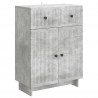 Bufet Betonowy szary 66 x 34,5 x 90 cm Drewno inżynieryjne