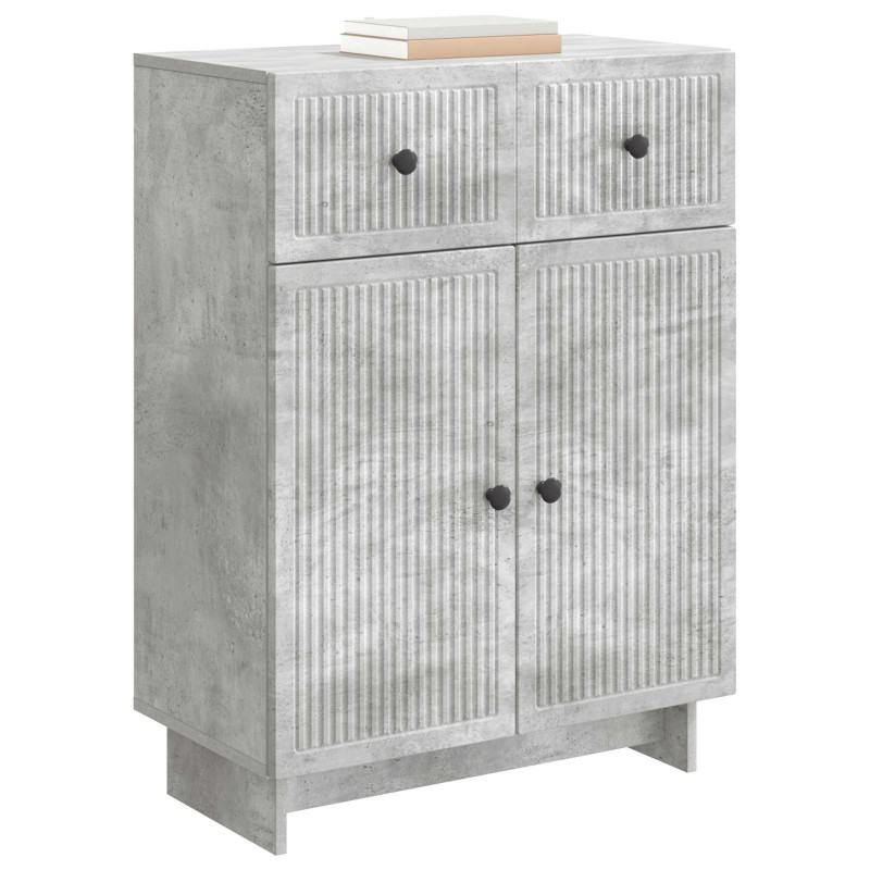 Bufet Betonowy szary 66 x 34,5 x 90 cm Drewno inżynieryjne