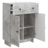 Bufet Betonowy szary 66 x 34,5 x 90 cm Drewno inżynieryjne