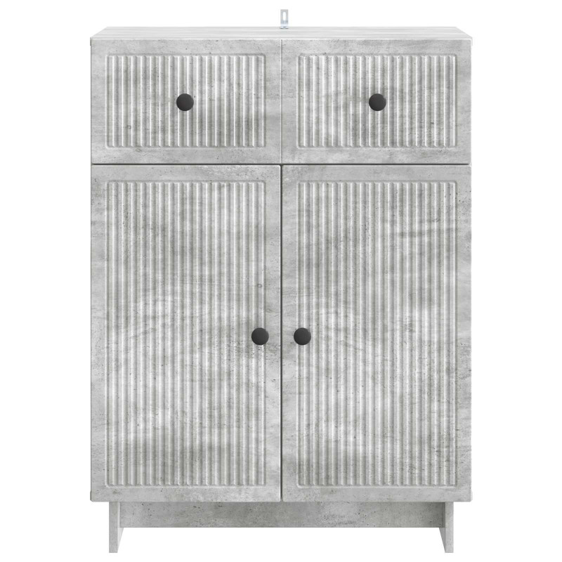 Bufet Betonowy szary 66 x 34,5 x 90 cm Drewno inżynieryjne
