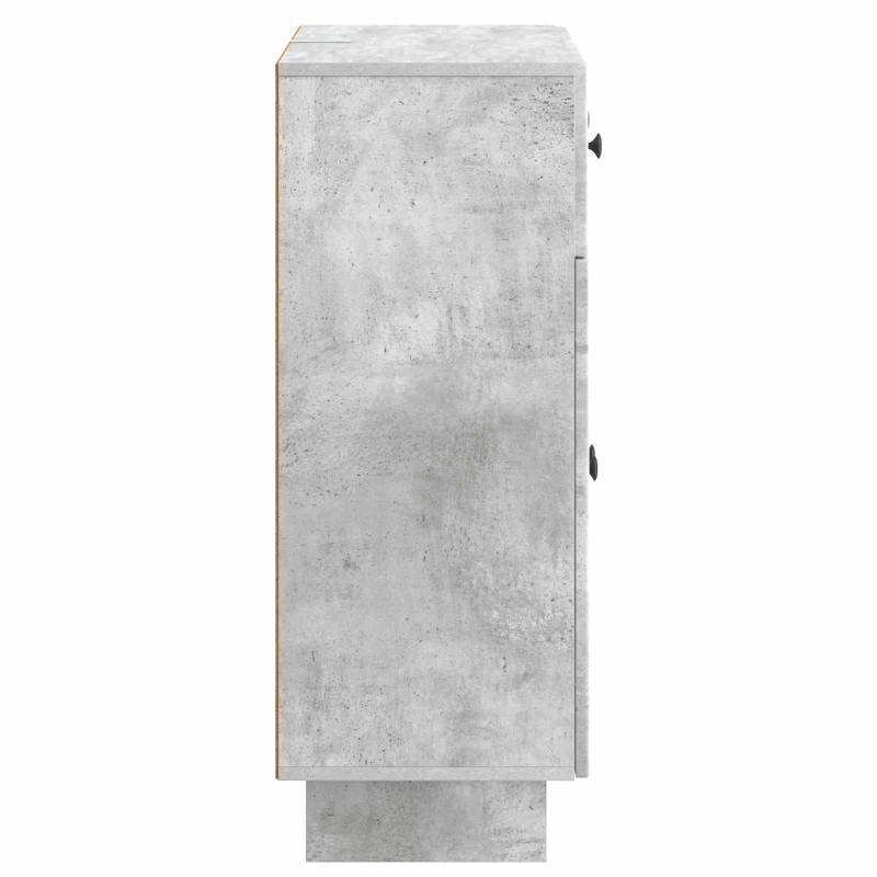 Bufet Betonowy szary 66 x 34,5 x 90 cm Drewno inżynieryjne