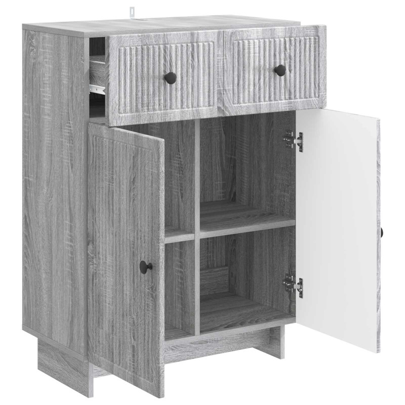 Bufet Szary Sonoma 66 x 34,5 x 90 cm Drewno inżynieryjne