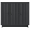 Bufet Czarny 89 x 34,5 x 80 cm Drewno inżynieryjne