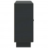 Bufet Czarny 89 x 34,5 x 80 cm Drewno inżynieryjne