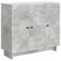 Bufet Betonowy szary 89 x 34,5 x 80 cm Drewno inżynieryjne