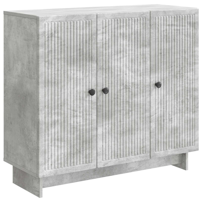 Bufet Betonowy szary 89 x 34,5 x 80 cm Drewno inżynieryjne