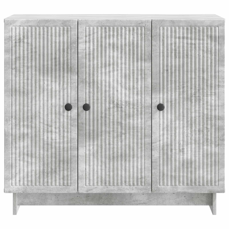Bufet Betonowy szary 89 x 34,5 x 80 cm Drewno inżynieryjne