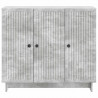 Bufet Betonowy szary 89 x 34,5 x 80 cm Drewno inżynieryjne