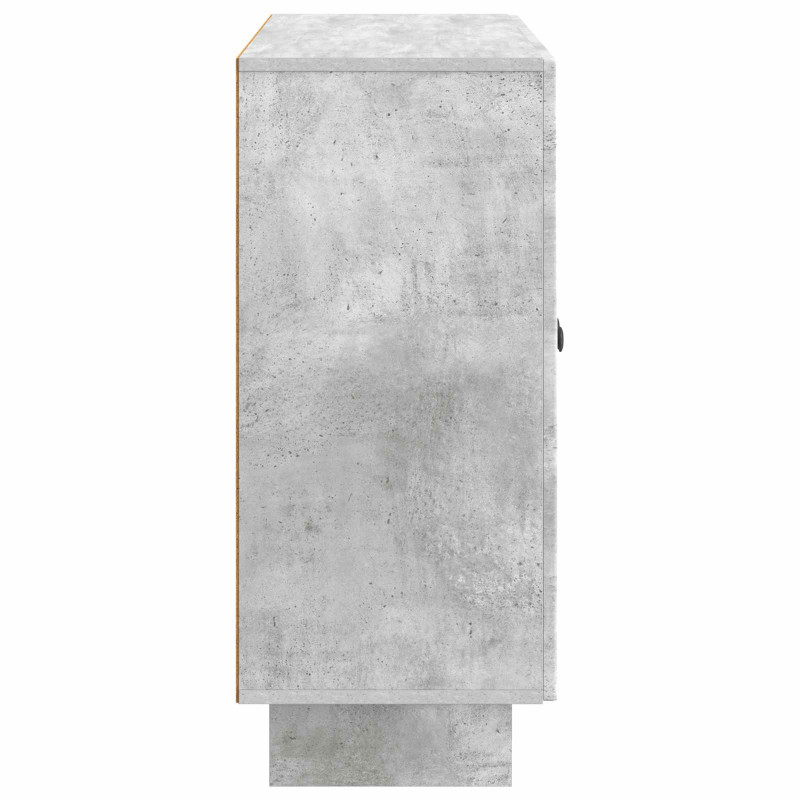 Bufet Betonowy szary 89 x 34,5 x 80 cm Drewno inżynieryjne