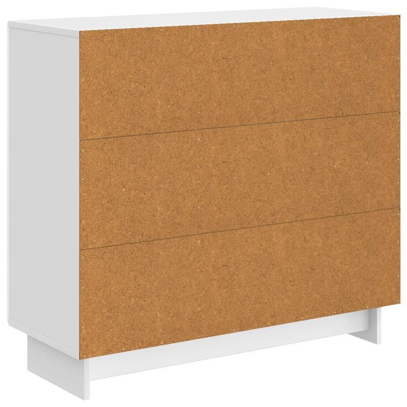 Bufet Biały wysoki połysk 89 x 34,5 x 80 cm Drewno inżynieryjne