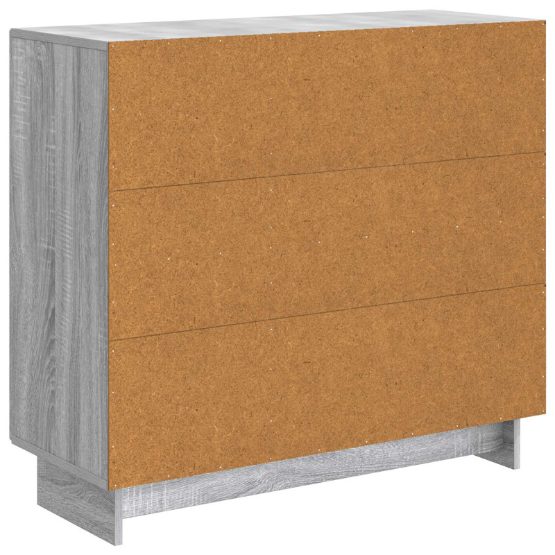 Bufet Szary Sonoma 89 x 34,5 x 80 cm Drewno inżynieryjne