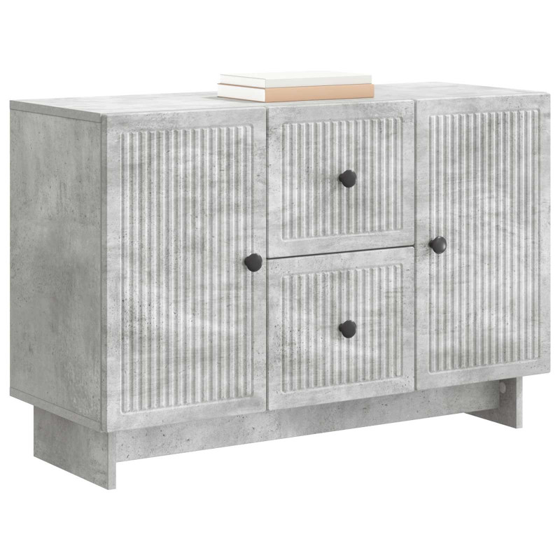Bufet Betonowy szary 89 x 34,5 x 60 cm Drewno inżynieryjne