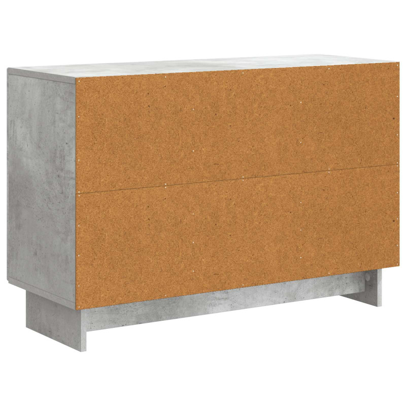 Bufet Betonowy szary 89 x 34,5 x 60 cm Drewno inżynieryjne