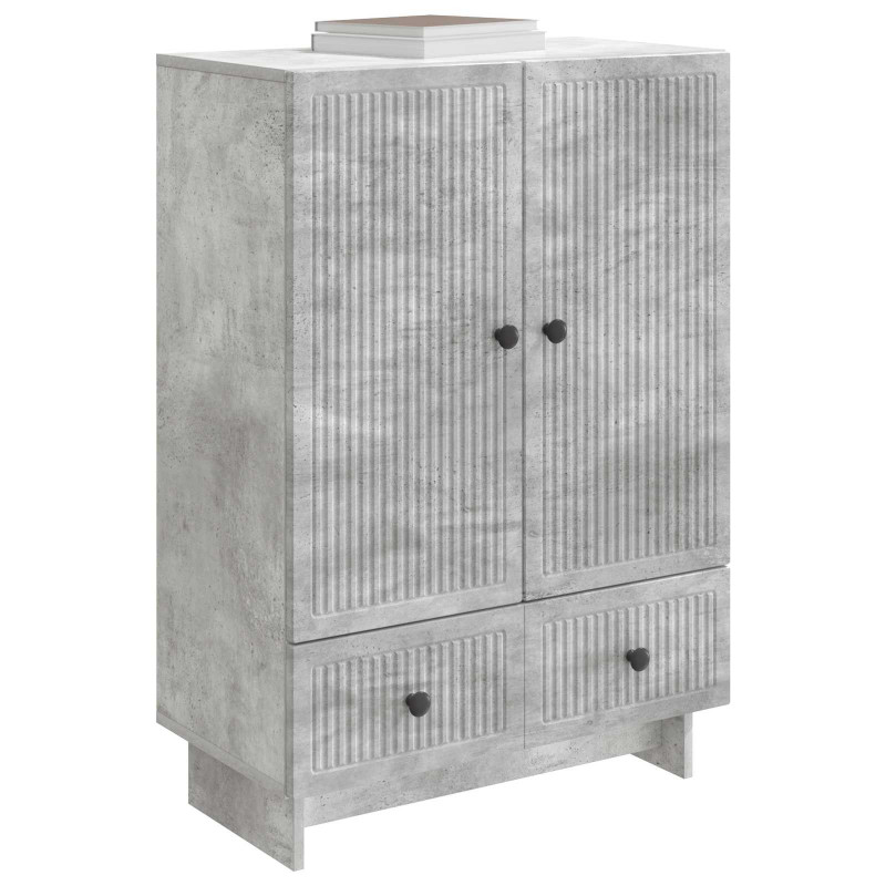 Bufet Betonowy Szary 66 x 34,5 x 95 cm Drewno inżynieryjne