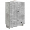 Bufet Betonowy Szary 66 x 34,5 x 95 cm Drewno inżynieryjne