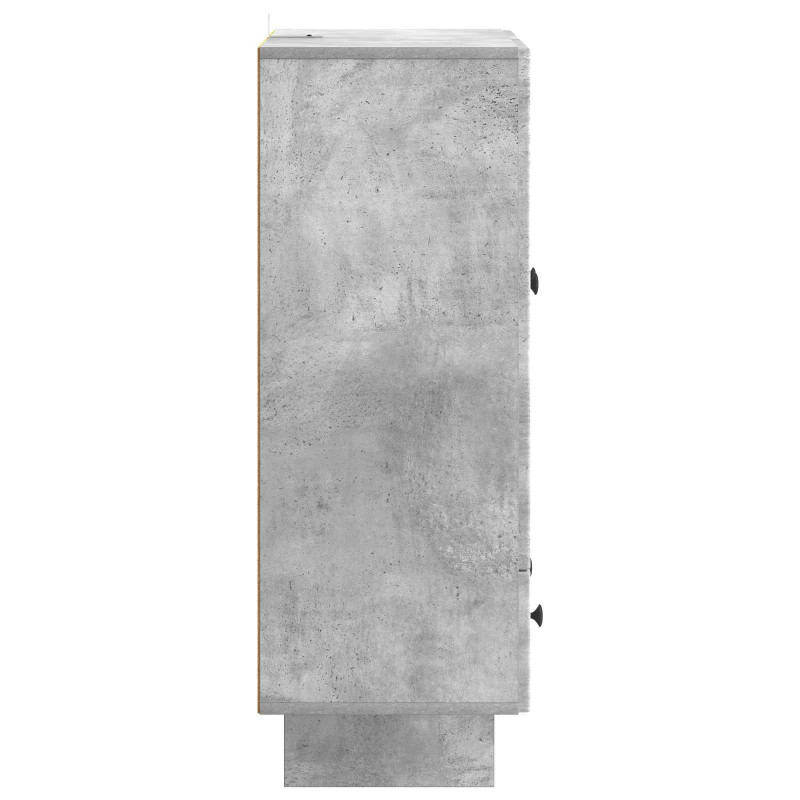 Bufet Betonowy Szary 66 x 34,5 x 95 cm Drewno inżynieryjne