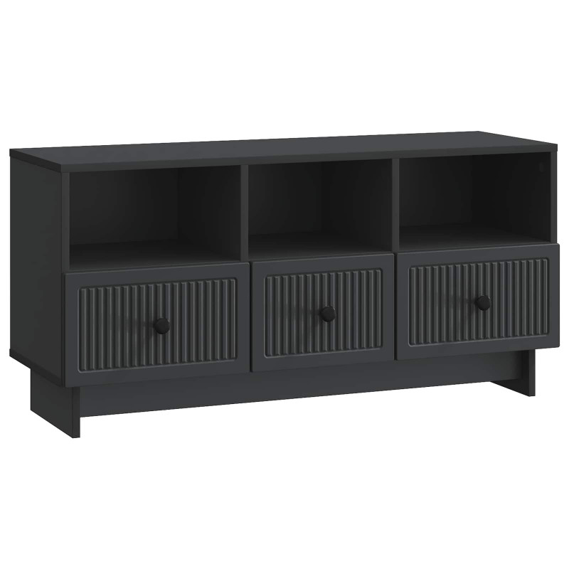 Szafka pod telewizor z szufladą Czarny 102 x 34,5 x 50 cm