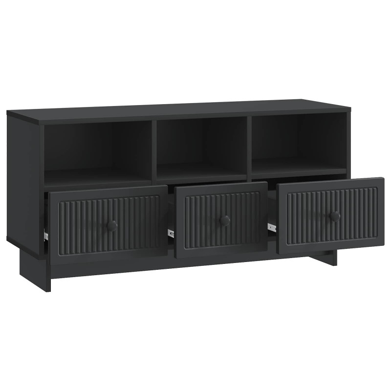 Szafka pod telewizor z szufladą Czarny 102 x 34,5 x 50 cm