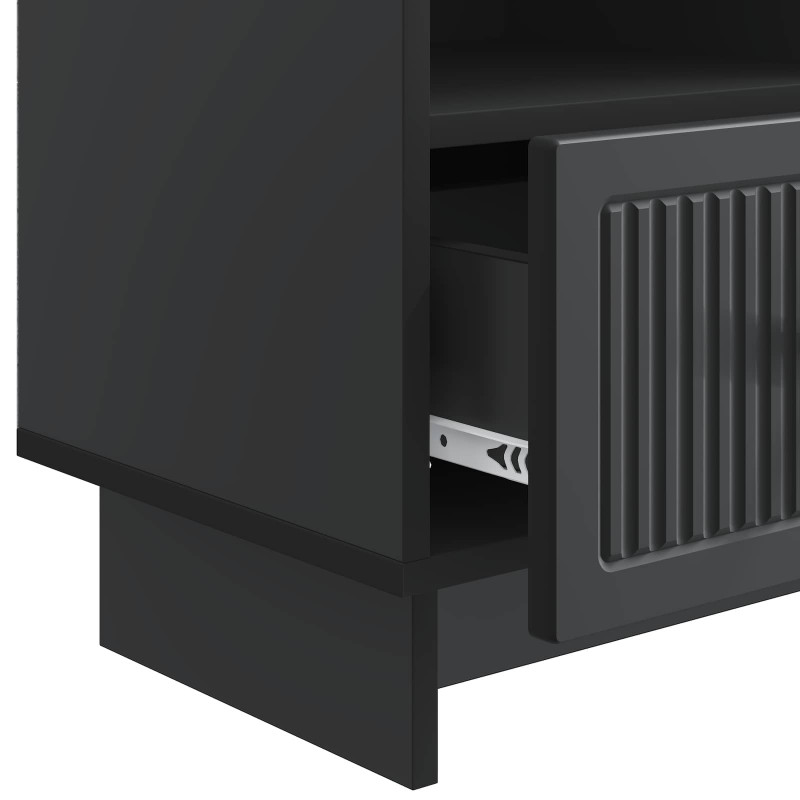 Szafka pod telewizor z szufladą Czarny 102 x 34,5 x 50 cm