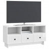 Szafka pod telewizor Biały wysoki połysk 102 x 34,5 x 50 cm