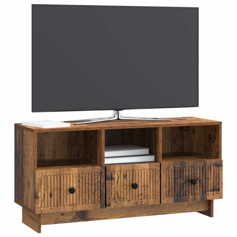 Szafka pod telewizor z szufladą Stare drewno 102 x 34,5 x 50 cm