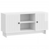 Szafka pod telewizor 102 x 34,5 x 50 cm Biały wysoki połysk