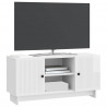 Szafka pod telewizor 102 x 34,5 x 50 cm Biały wysoki połysk