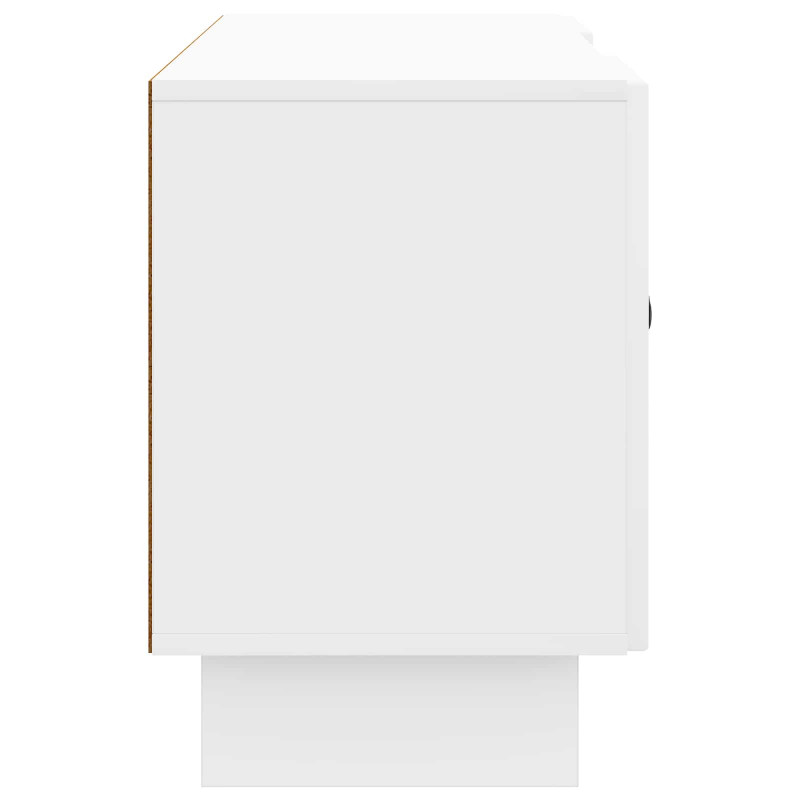 Szafka pod telewizor 102 x 34,5 x 50 cm Biały wysoki połysk