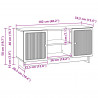 Szafka pod telewizor 102 x 34,5 x 50 cm Szary Sonoma