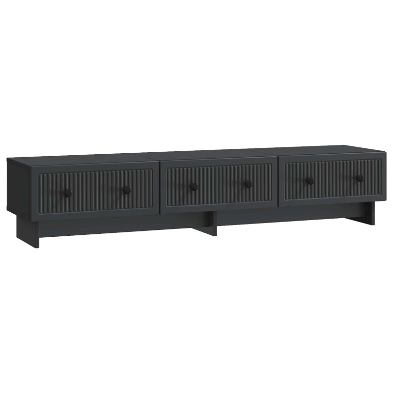 Szafka pod telewizor z szufladą Czarny 147 x 34,5 x 30 cm