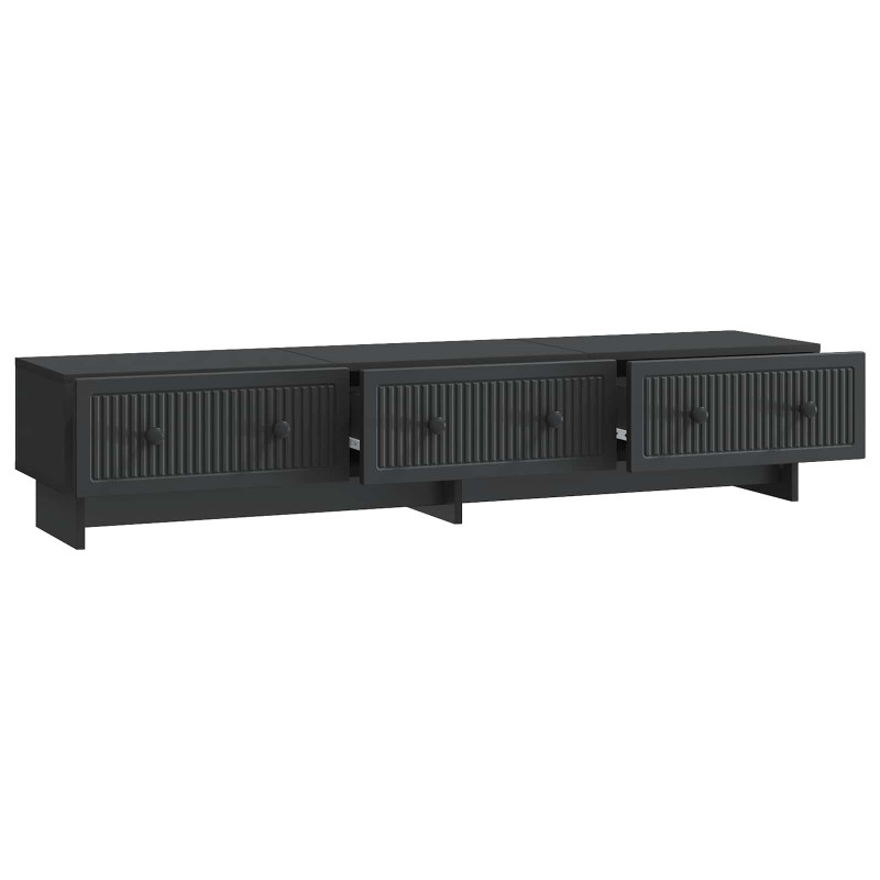 Szafka pod telewizor z szufladą Czarny 147 x 34,5 x 30 cm