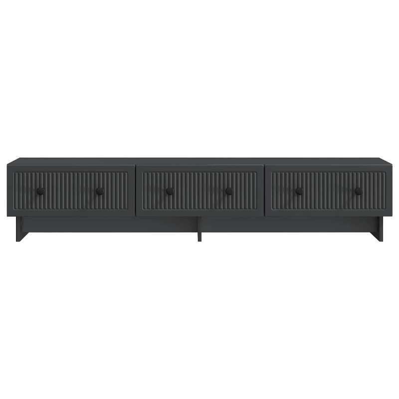 Szafka pod telewizor z szufladą Czarny 147 x 34,5 x 30 cm